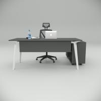 Smart Çalışma Masası Antrasit (120cm Alt Etajerli)