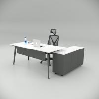 Smart Çalışma Masası Beyaz (120cm Alt Etajerli)