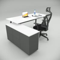 Smart Çalışma Masası Beyaz (120cm Alt Etajerli)