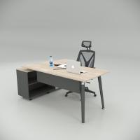 Smart Çalışma Masası Meşe (160cm Alt Etajerli)