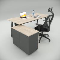 Smart Çalışma Masası Meşe (80cm Alt Etajerli)